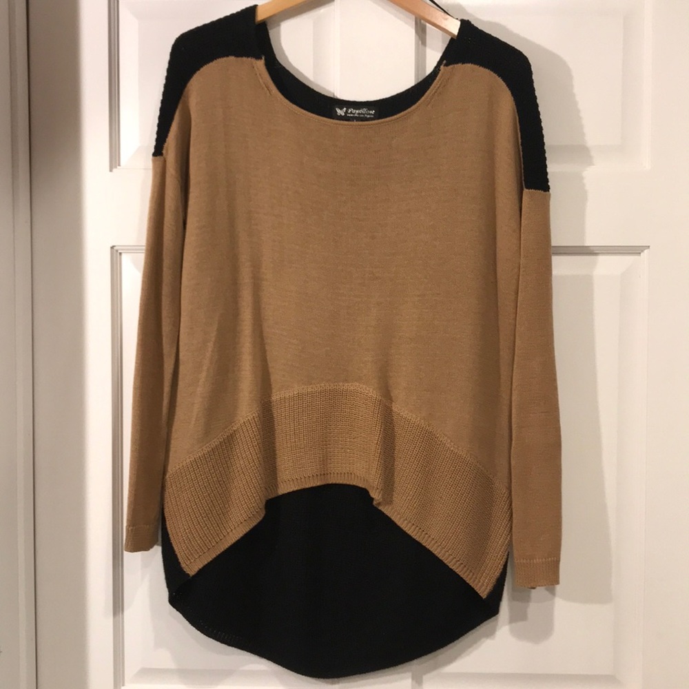 Papillon two tone High Low Sweater L